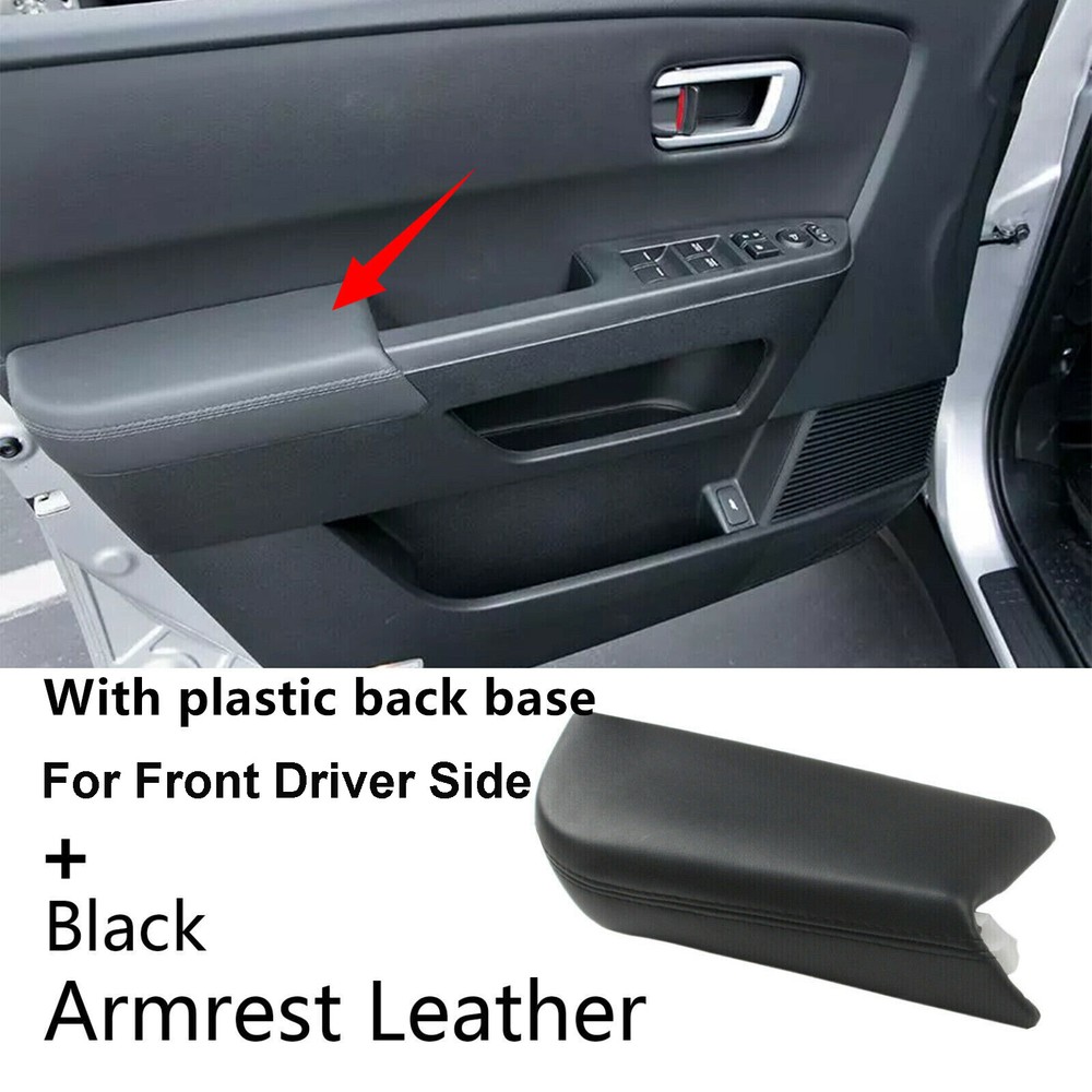 Front Left Driver Side For 2009-15 Honda Pilot Door Panel Armrest Leather Cover