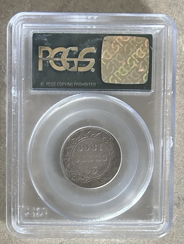 1899 Newfoundland Twenty Cent 20c - PCGS VF35 A2