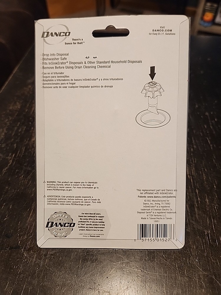 Danco Disposal Genie Black Plastic Garbage Disposal Strainer 10051 Universal