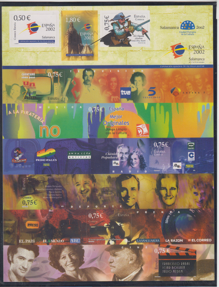 SPAIN 2002 COMPLETE YEAR SET MINT NEVER HINGED MNH (SEE 9 PICTURES)