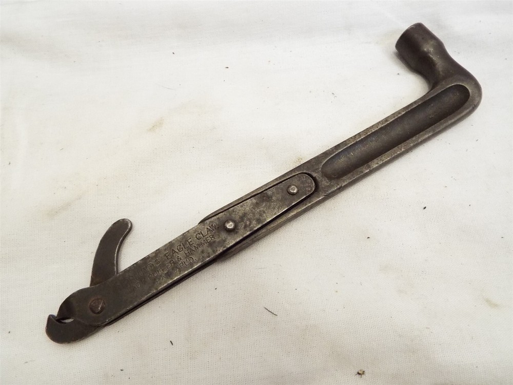 Antique Norlund Eagle Claw Patent Applied Tack Hammer Puller Upholstery Tool