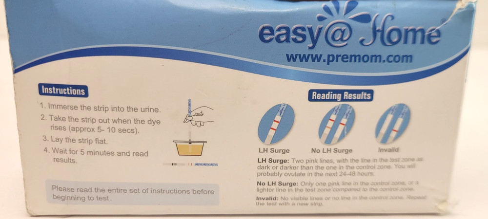 Easy @ Home Ovulation Test 100 Tests, Expires 04/04/2027