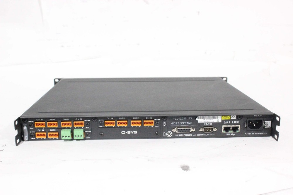 QSC Versatile Q-SYS I/O Frame Network Interface (1583-331)