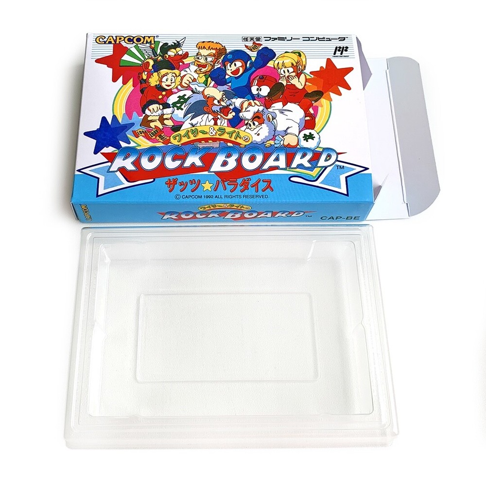 ROCK BOARD Rockman Mega man - Empty box replacement spare case Capcom Famicom