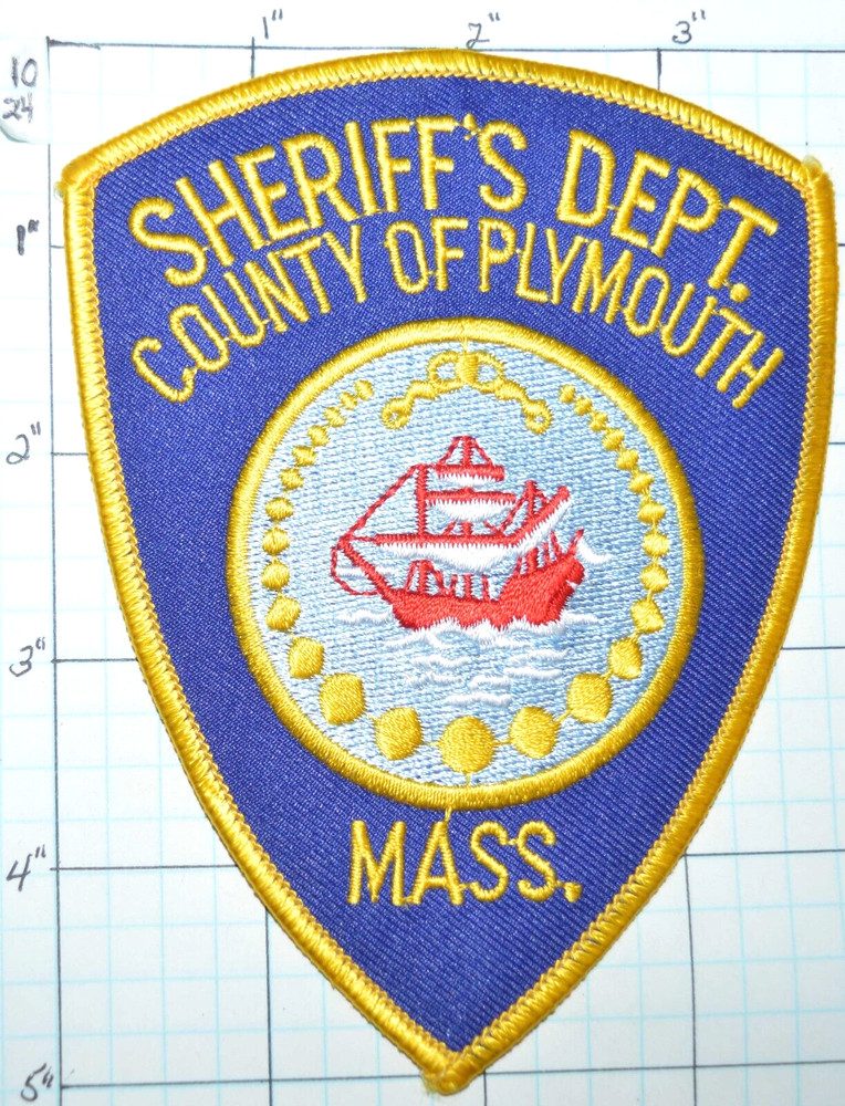 MASSACHUSETTS, PLYMOUTH COUNTY SHERIFF'S DEPT POLICE DEPT PATCH