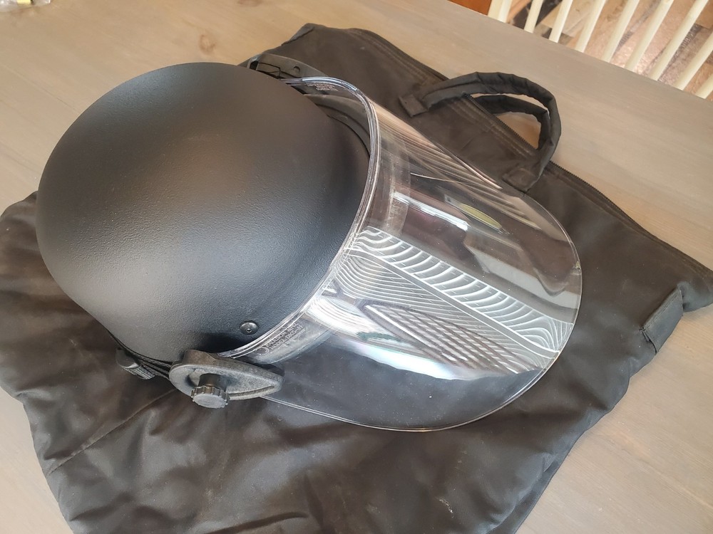 Second Chance Helmet With Flip Down Face Shield