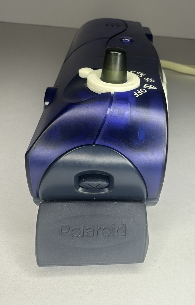 Polaroid I Zone Instant Pocket Camera Clear Blue / Tested Working