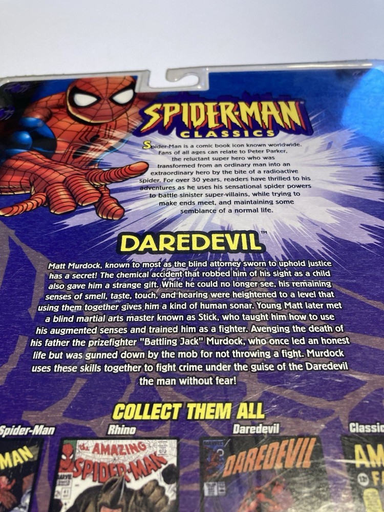 Marvel Series II Daredevil 6'' And 32 Page Comic Book