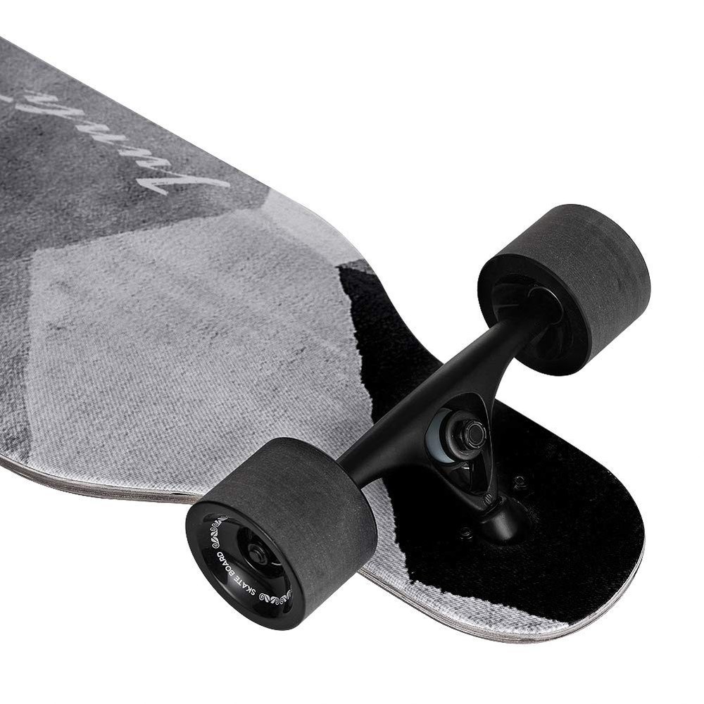 Junli 41 Inch Freeride Skateboard Longboard - Complete Grey Zone