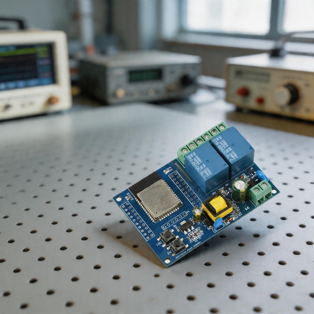 For ESP32-Based Dual Relay Board for Prototyping and Smart Device Control