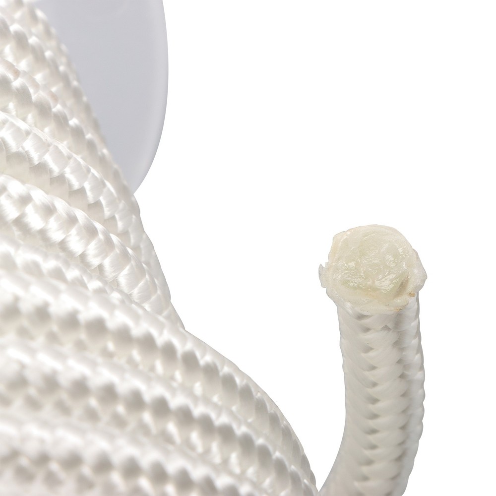 3/8 Inch Nylon Rope 100 Foot Spool 100% Nylon Solid Braid Rope Dyeable White