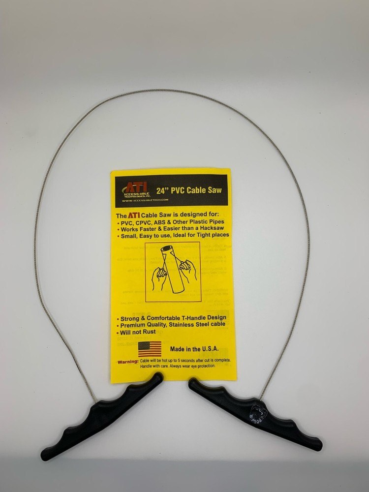 Pow-R Grip - 24" T-Handle PVC Cable Saw (CSS24)