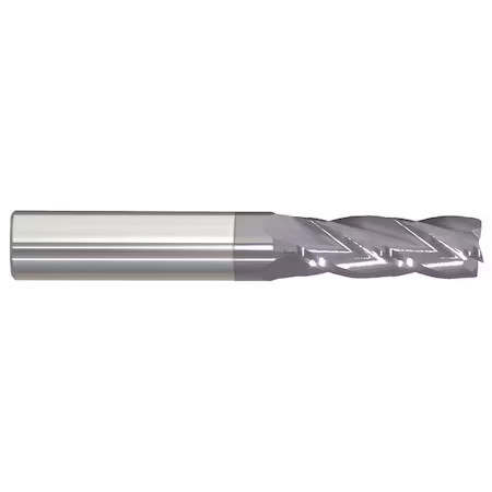 Carbide End Mill, 4.5Mm, 4Fl, Single,  206-001340B