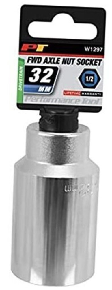 W1297 32mm Front Wheel Drive Axle Nut Socket 32mm Axle Nut Socket