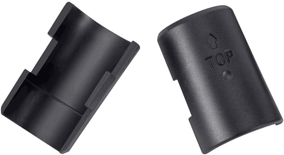 Durable Black ABS Wire Shelf Clips - 2-Pack for Versatile Shelving Solutions