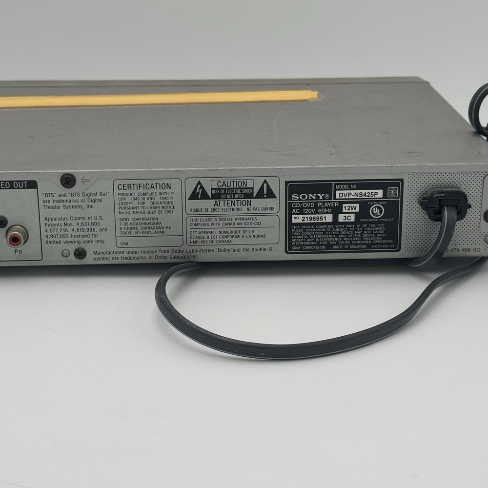 Sony DVP-NS425P DVD Player