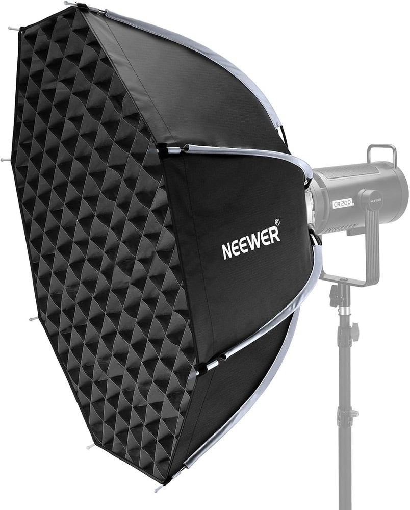 NEEWER 35" Octagonal Softbox,Quick Release Bowens Mount, Honeycomb Grid NS35P