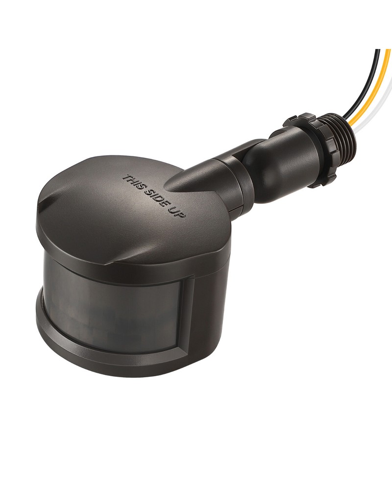 EDISHINE Motion Sensor, Automatic Dusk to Dawn, 180 Degree Replacement Brown