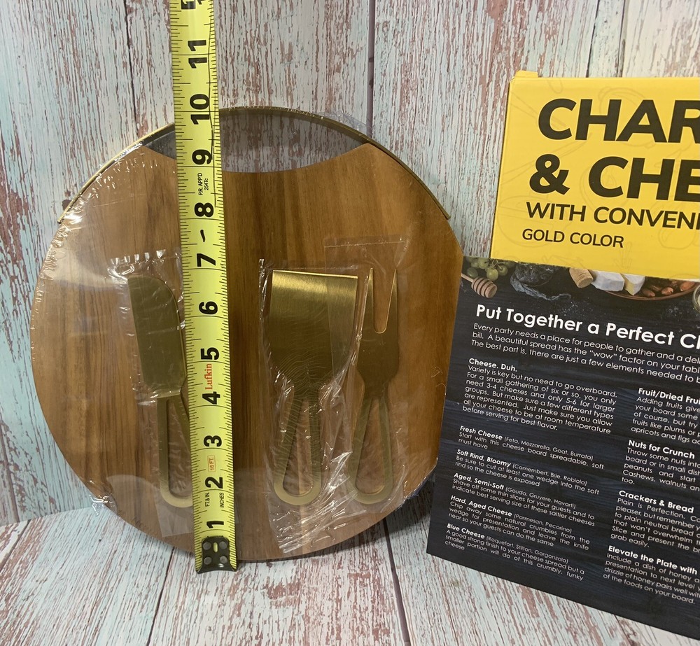 CHOOSY CHEF CHARCUTERIE & CHEESE BOARD WITH CONVENIENT MAGNETIC TOOLS