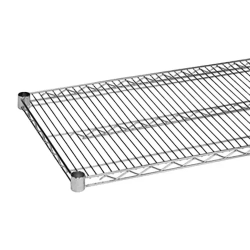 Thunder Group CMSV2448 24" x 48" Chrome Plated Wire Shelf w/ Sleeve Clips