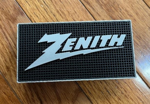 Zenith Vintage Logo Display