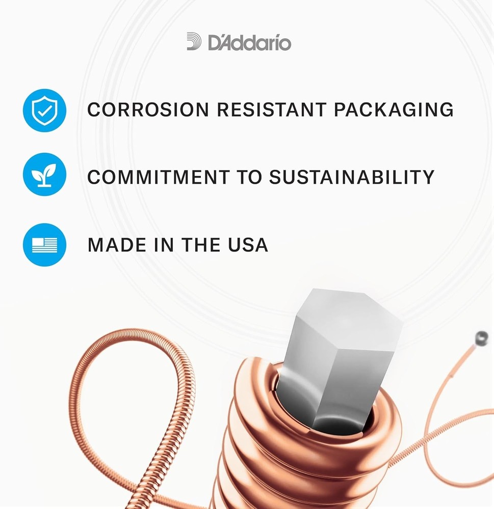 3 Pack D'Addario EJ73 Mandolin Strings, Phosphor Bronze, Light 10-38 EJ73-3D