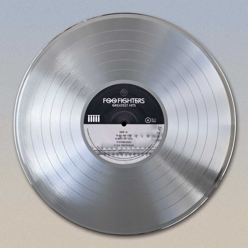 Foo Fighters "Greatest Hits" Gold LP Record wall art