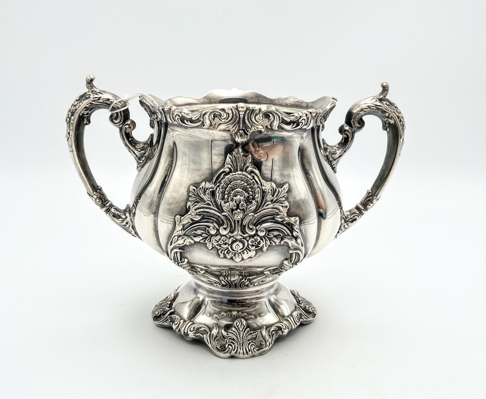Silver Plate Handled Sugar 'Christopher Wren' by Wallace Silver Co. -A31543