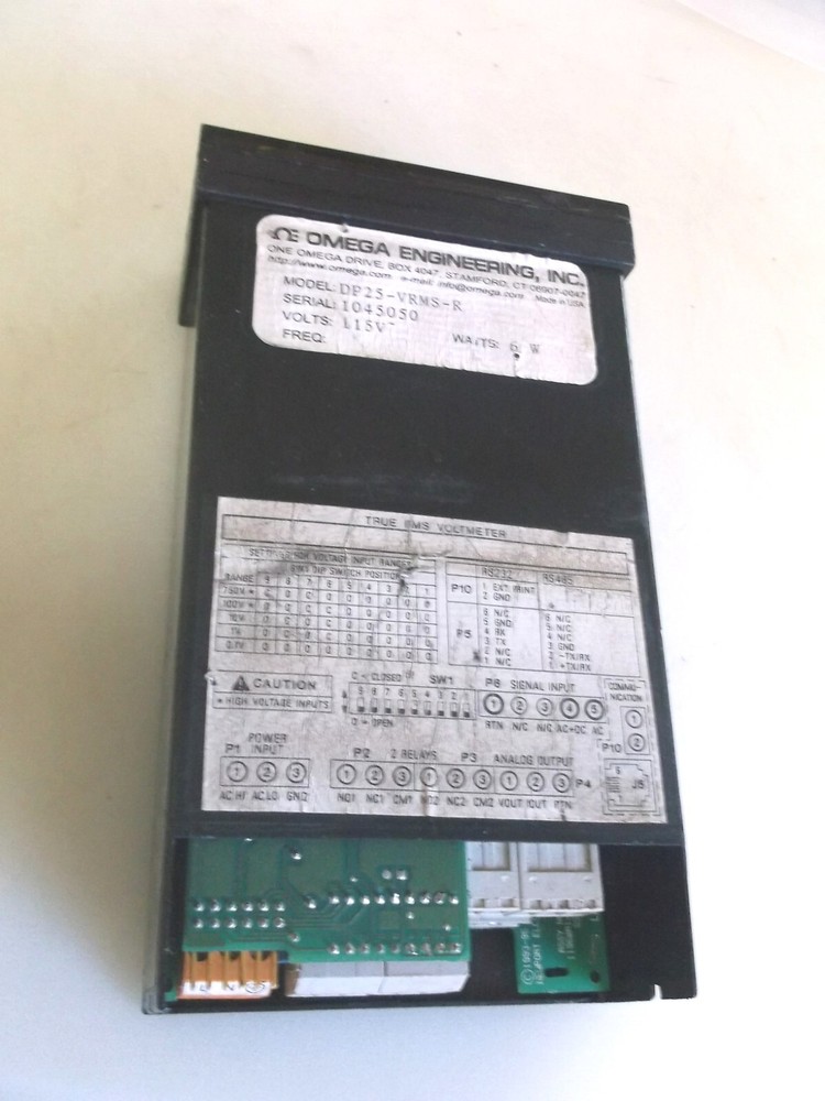 Omega DP25-VRMS-R True RMS Digital Voltmeter Panel-Mount Meter