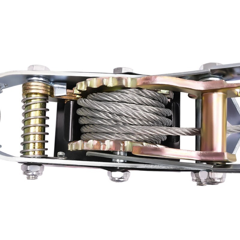 3 Ton Hand Puller Heavy Duty Winch Pull Hoist Come Along Cable 3 Hooks 2 Gear