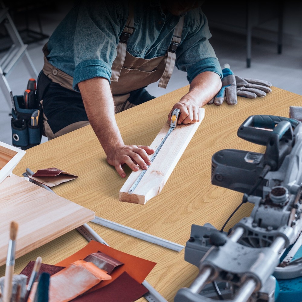 48"Rolling Adjustable Heavy Duty Workbench with Rubber Wood Top Working