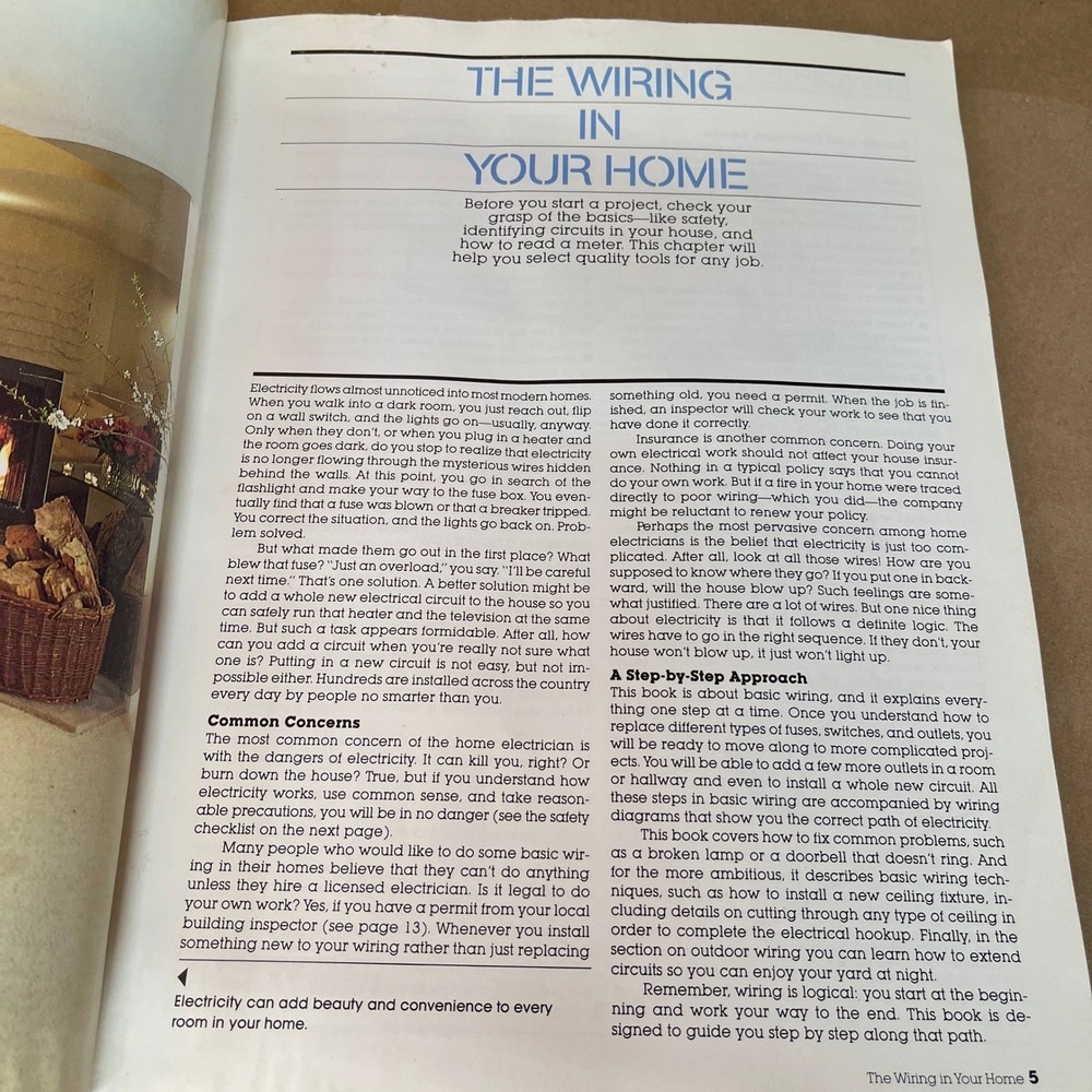 1982 Basic Wiring Techniques by Ortho Books Electrical Illustrated Repair Guide