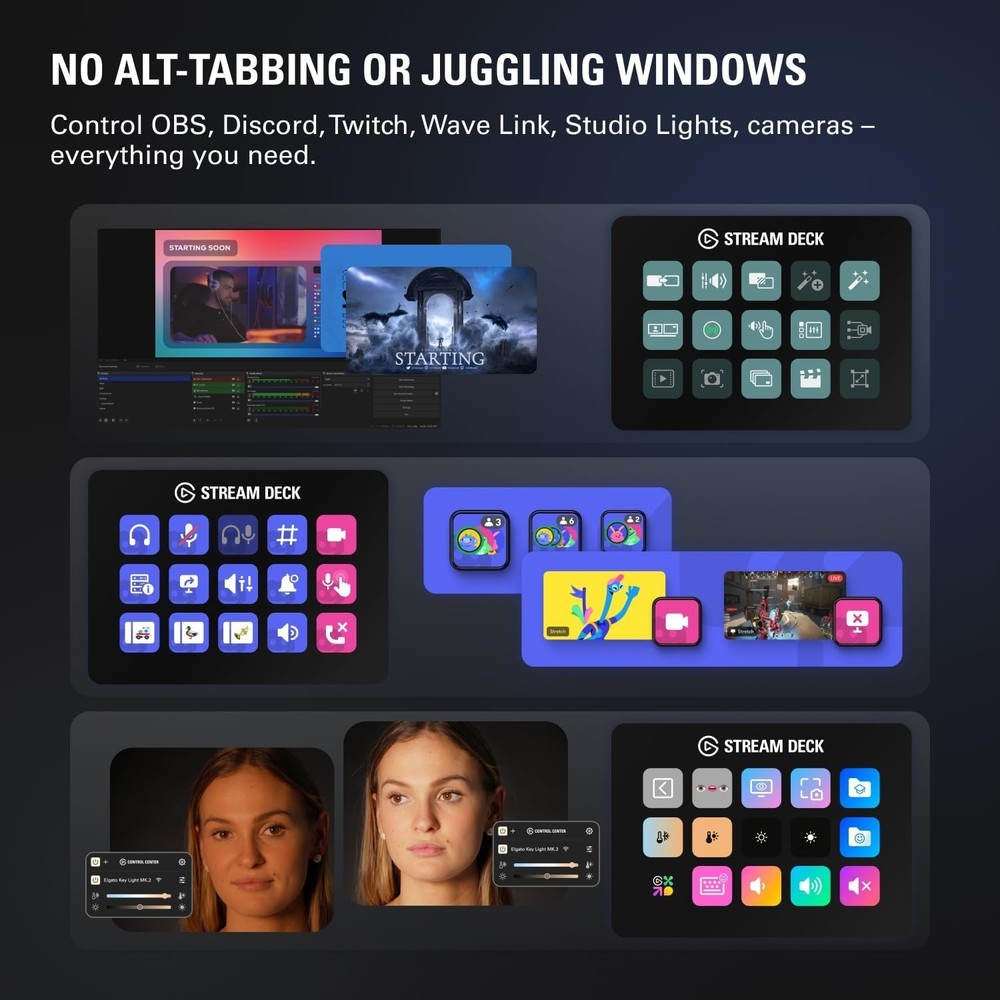 Compact Stream Deck MK.2: 15 Customizable Keys for Enhanced Streaming Experience