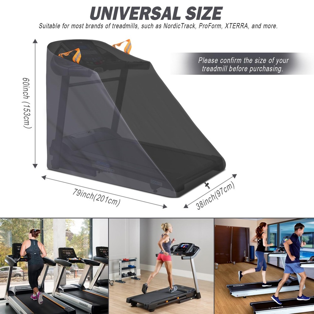 Treadmill Cover Waterproof Dustproof Running Machine Cover Exercise Workout E...
