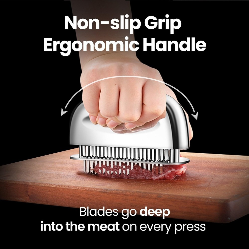 Meat Tenderizer Tool - Hand Held Blade Tenderizer for Meat - Ultra Sharp Need...