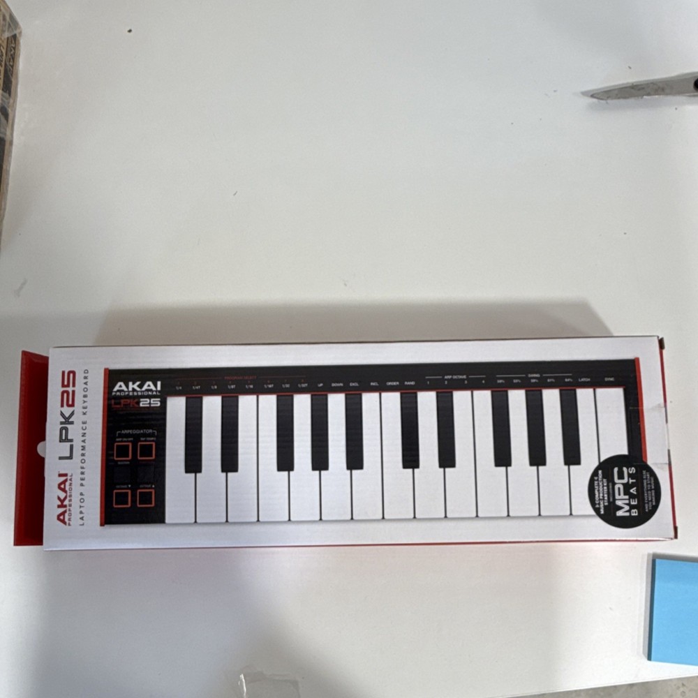 Akai LPK25 MIDI Keyboard Controller 25 Synth Keys USB Arpeggiator