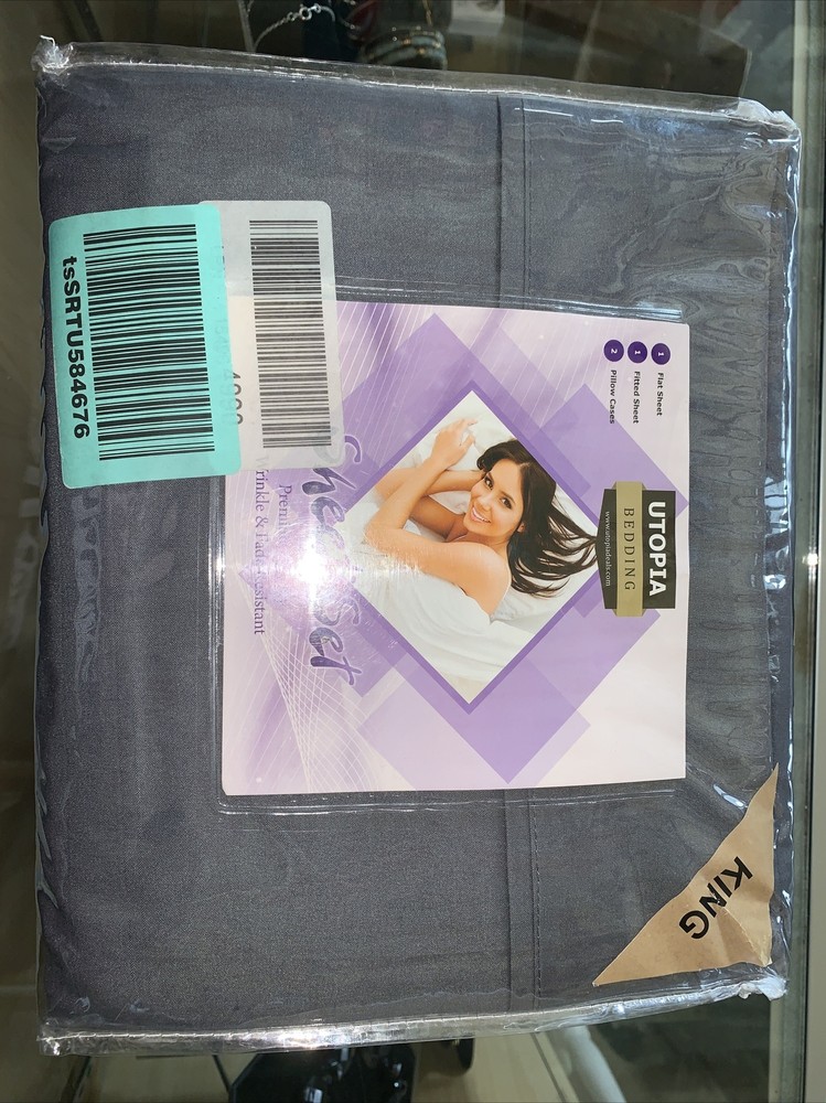Utopia Bedding Grey King sheet set