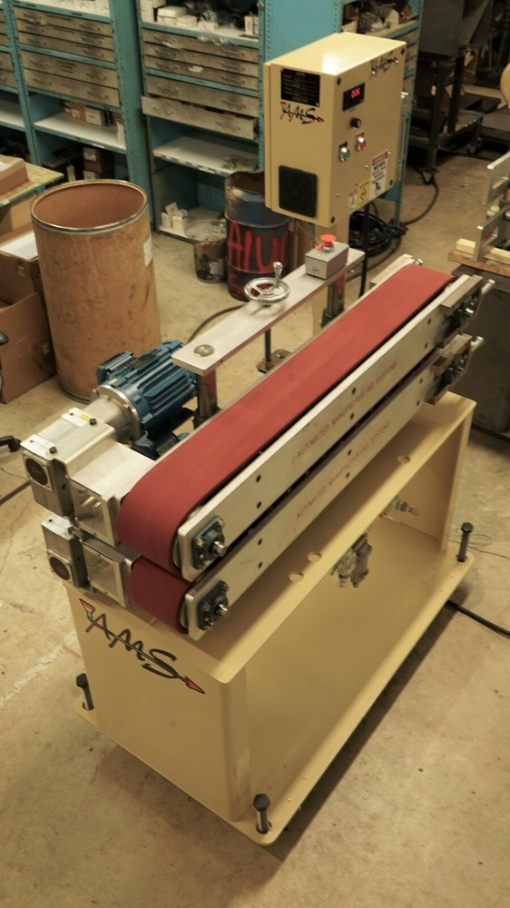 AMS Plastic Extrusion Puller 6" x 48" 2-Post Pneumatic Cylinder Open/Close, NEW