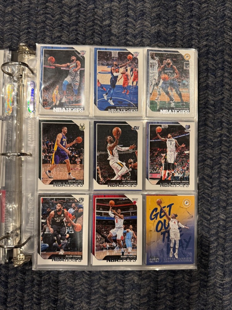Basketball card binder collection