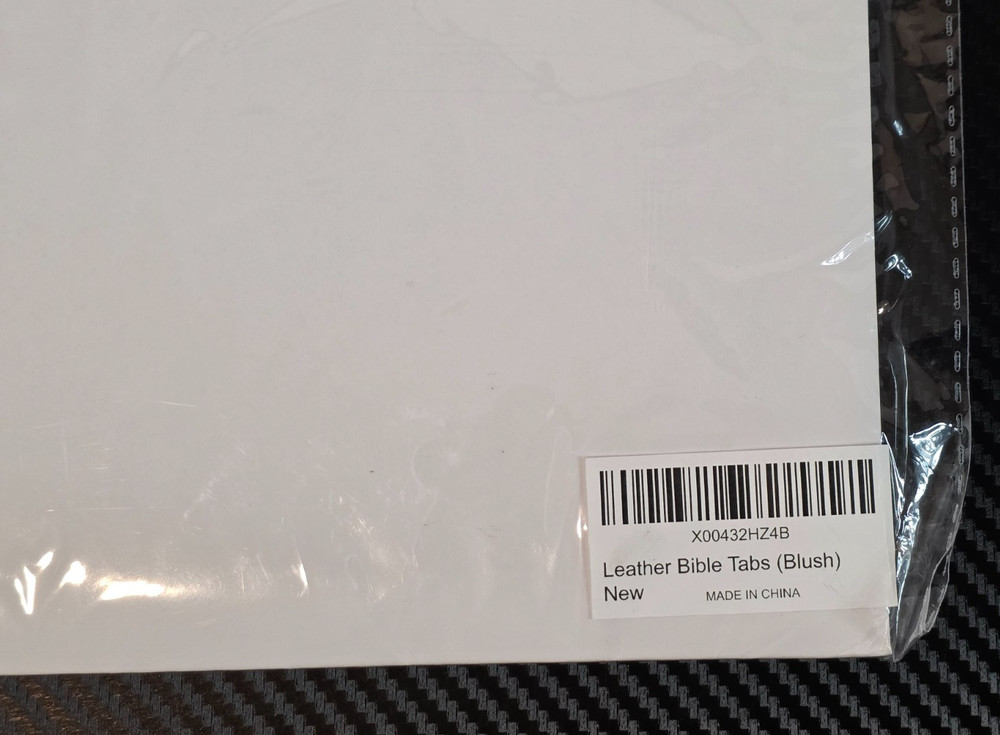Grace & Bloom Collective Leather Bible Tabs Blush