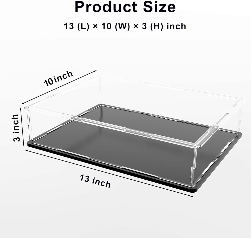 Book Display Case Clear Book Protector Case, Acrylic Display Cover Case for B...