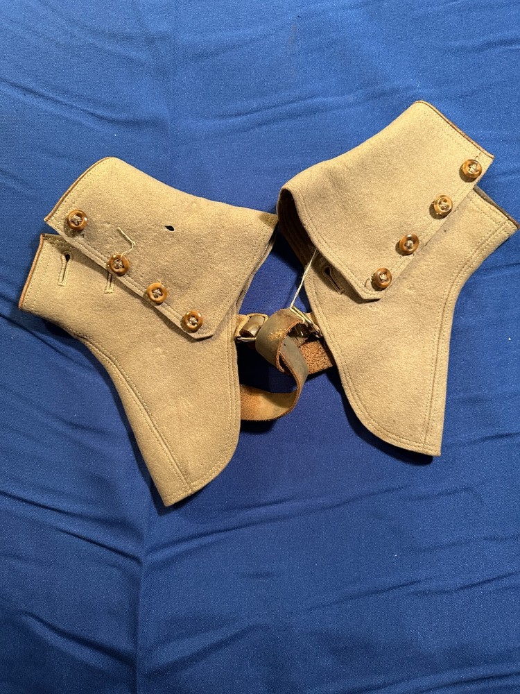 WWI Canvas Spats Leggings For Cavalry Use