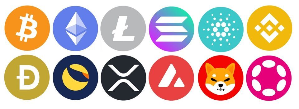 12 PACK LOT Top Crypto Sticker Decal