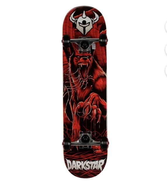 Darkstar Animal Complete Pro Skateboard 31” Wolf 🐺 🛹 Red