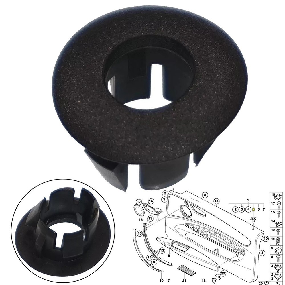 Door Lock Pin Button Trim for BMW E81 E82 E88 Replacement Part 51416975325