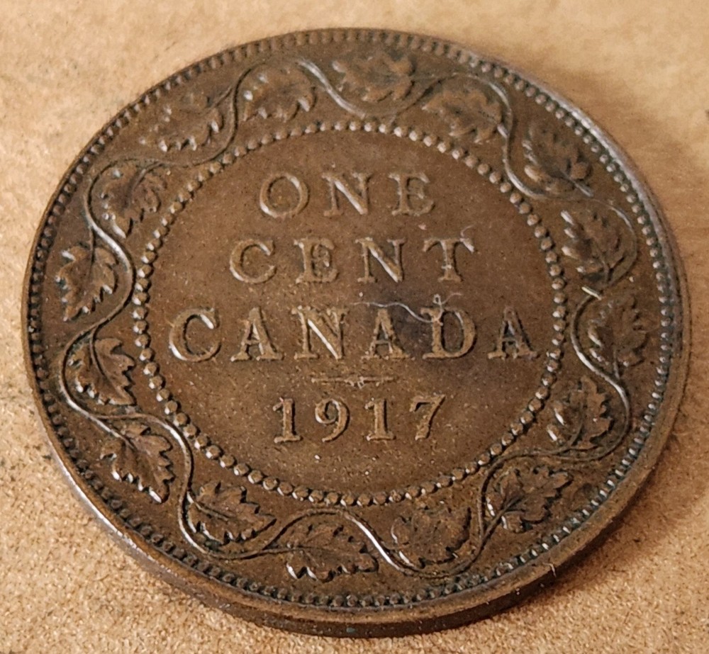 •1917•CANADA•ONE CENT•