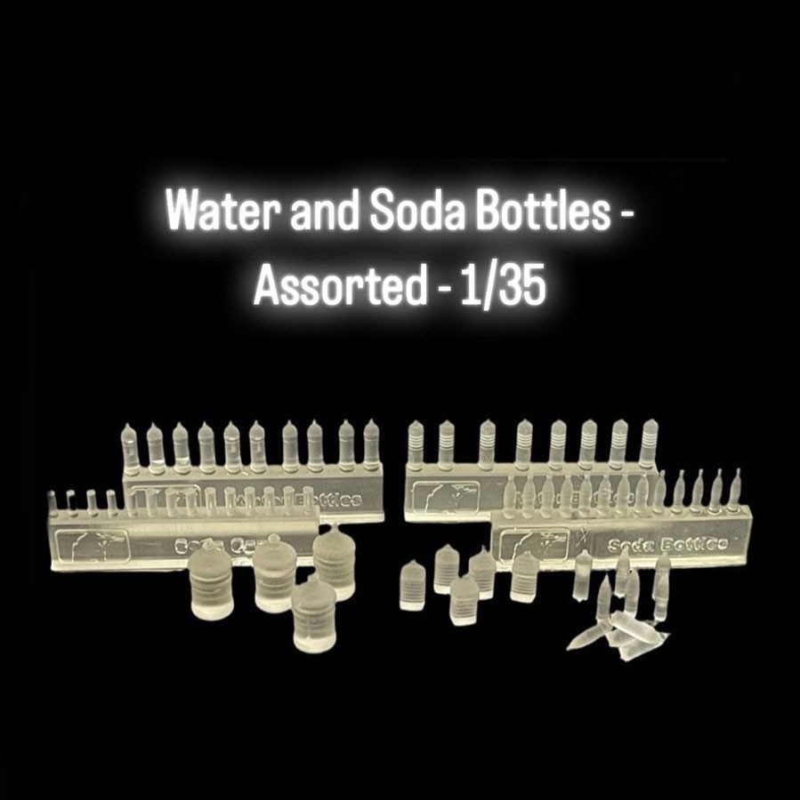 Black Ops 1/35 Water and Soda Bottles - Assorted
