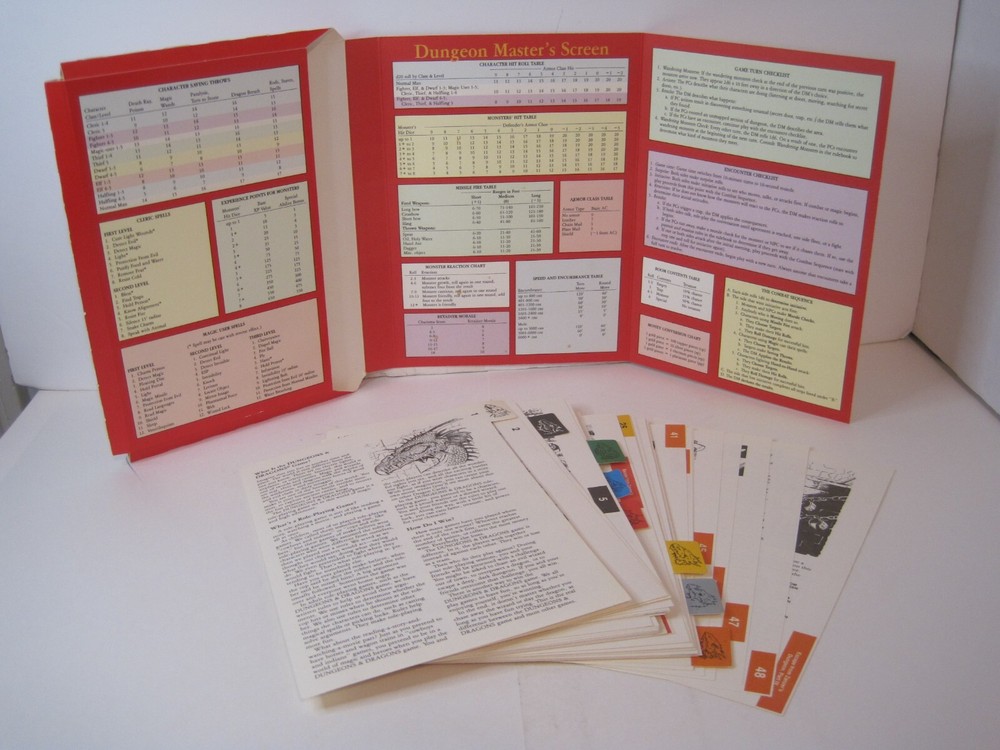 1991 Dungeons & Dragons Game 1070 Master's Screen Learning Pack - Pack ONLY