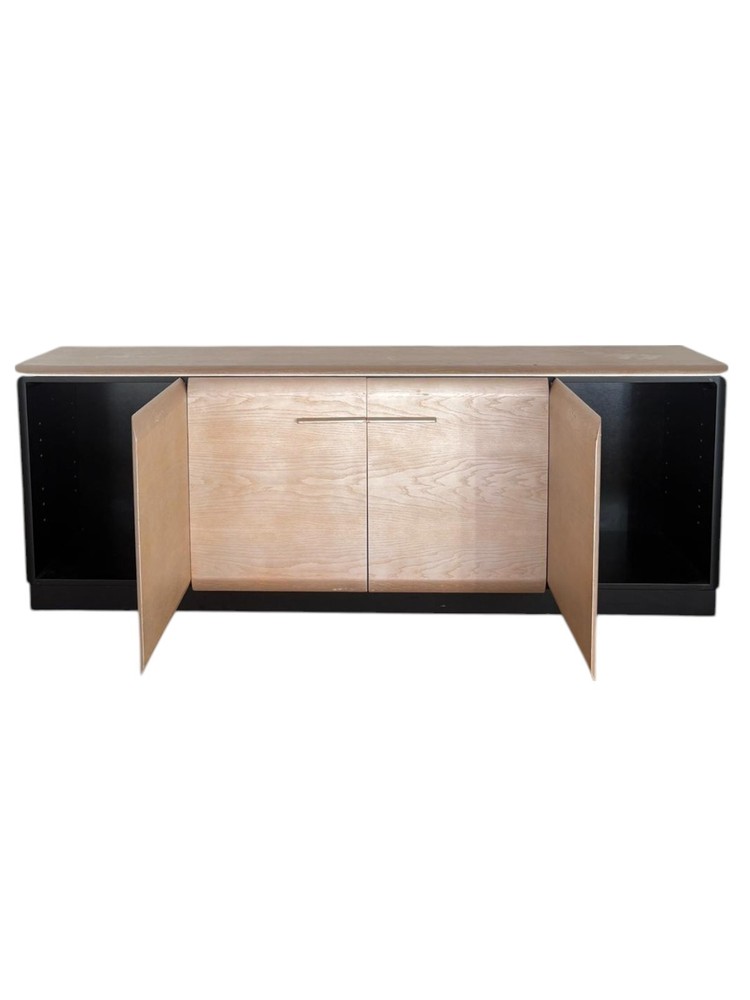 Contemporary Bleached Oak Credenza
