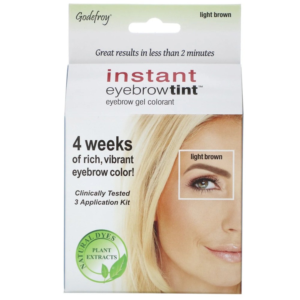 Godefroy Instant Eyebrow Tint 3 Applications - Light Brown